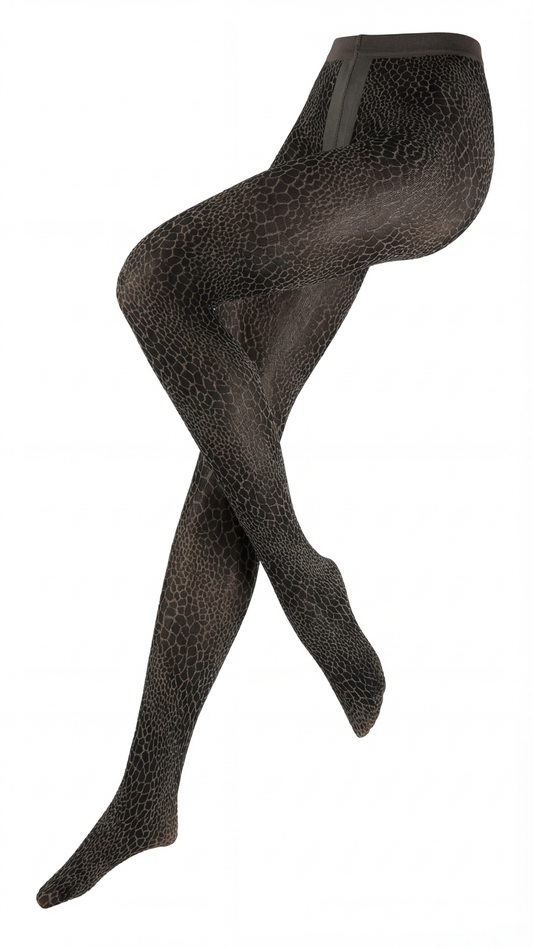 Damen Feinstrumpfhose Kroko Muster