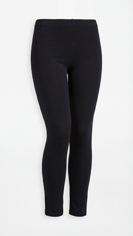 Damen Legging schwarz Baumwolle