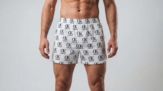 Boxer-Shorts mit oaknox Muster Schwarz/Weiß Baumwolle