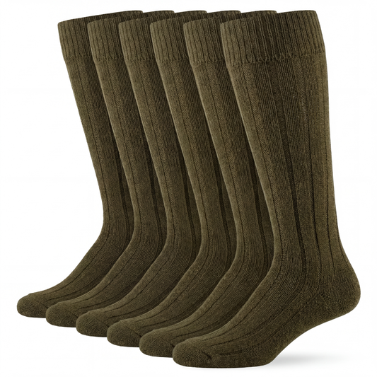 Kniebundstrumpf Merino Rippenmuster Jagd