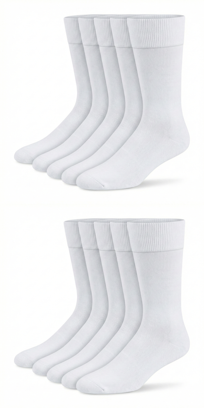 Arzt-Socken Weiss Bio Baumwolle