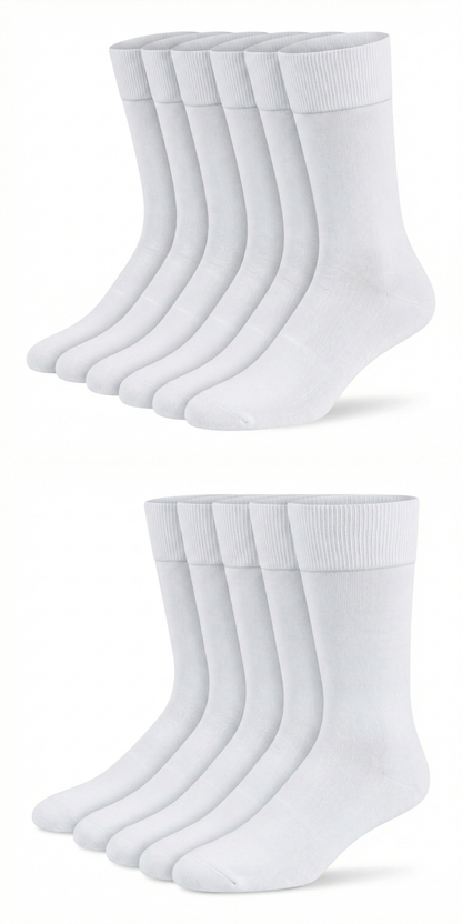 Arzt-Socken Weiss Bio Baumwolle