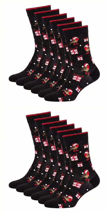 Ugly Christmas Socken "Geschenke" Bio Baumwolle