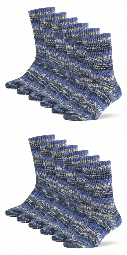 Bunte Handstrick Komfort-Socken