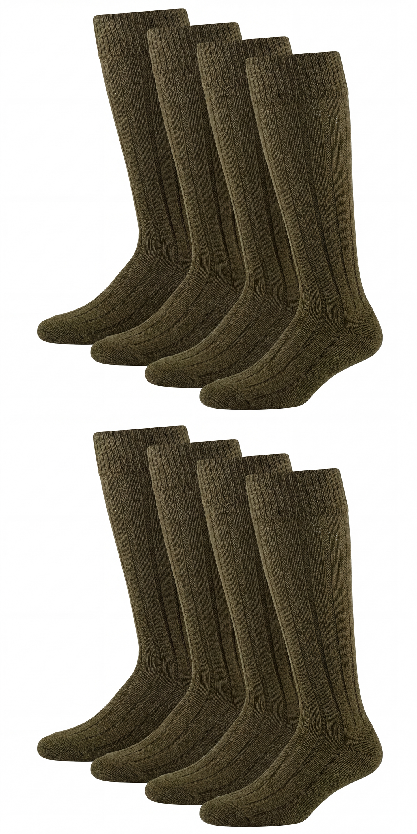 Kniebundstrumpf Merino Rippenmuster Jagd