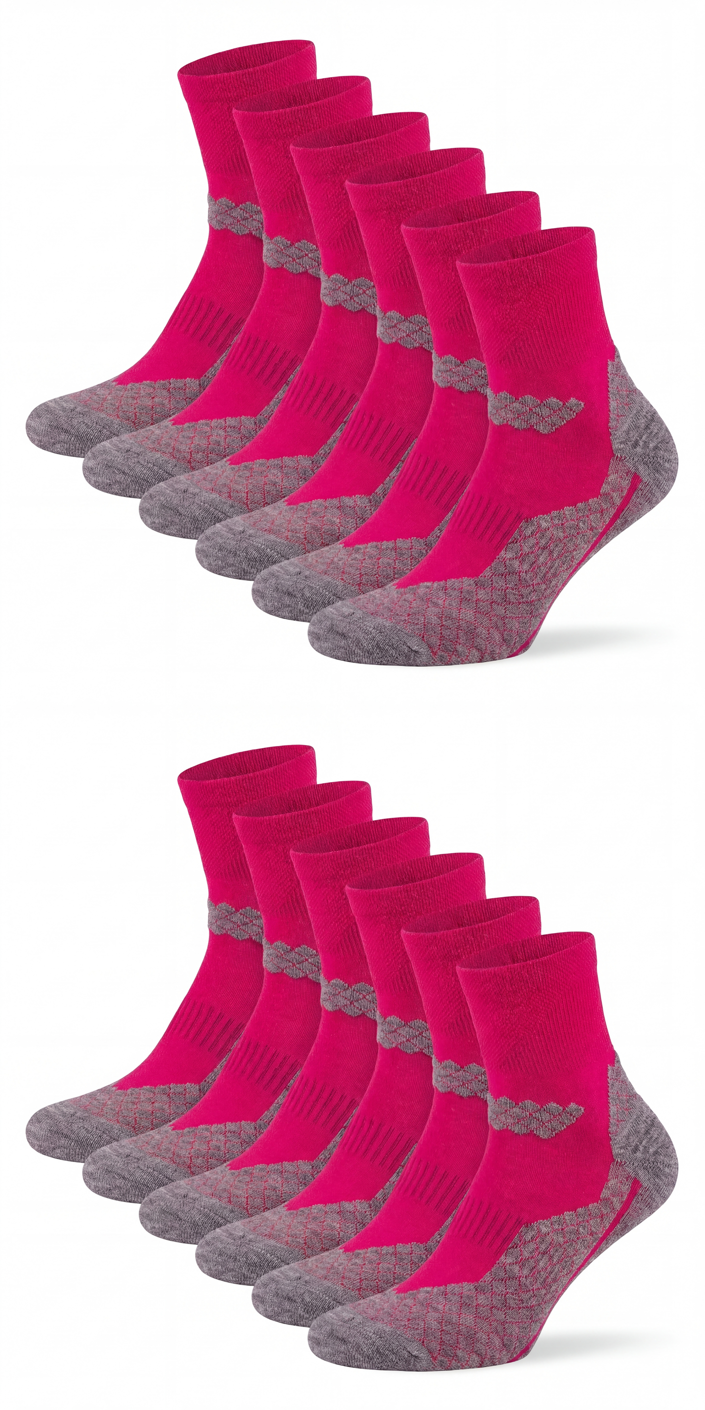 Bunte Trekking Socken kurz All Season Merino