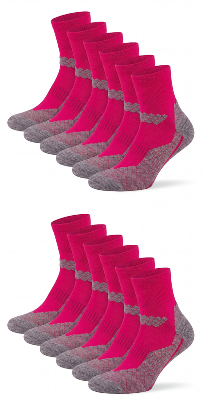 Bunte Trekking Socken kurz All Season Merino
