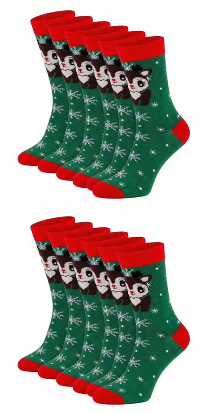 Ugly Christmas Socken "Rentier" Bio Baumwolle