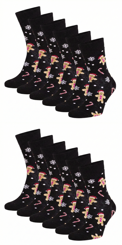 Ugly Christmas Socken "Lebkuchen Mann" Bio Baumwolle