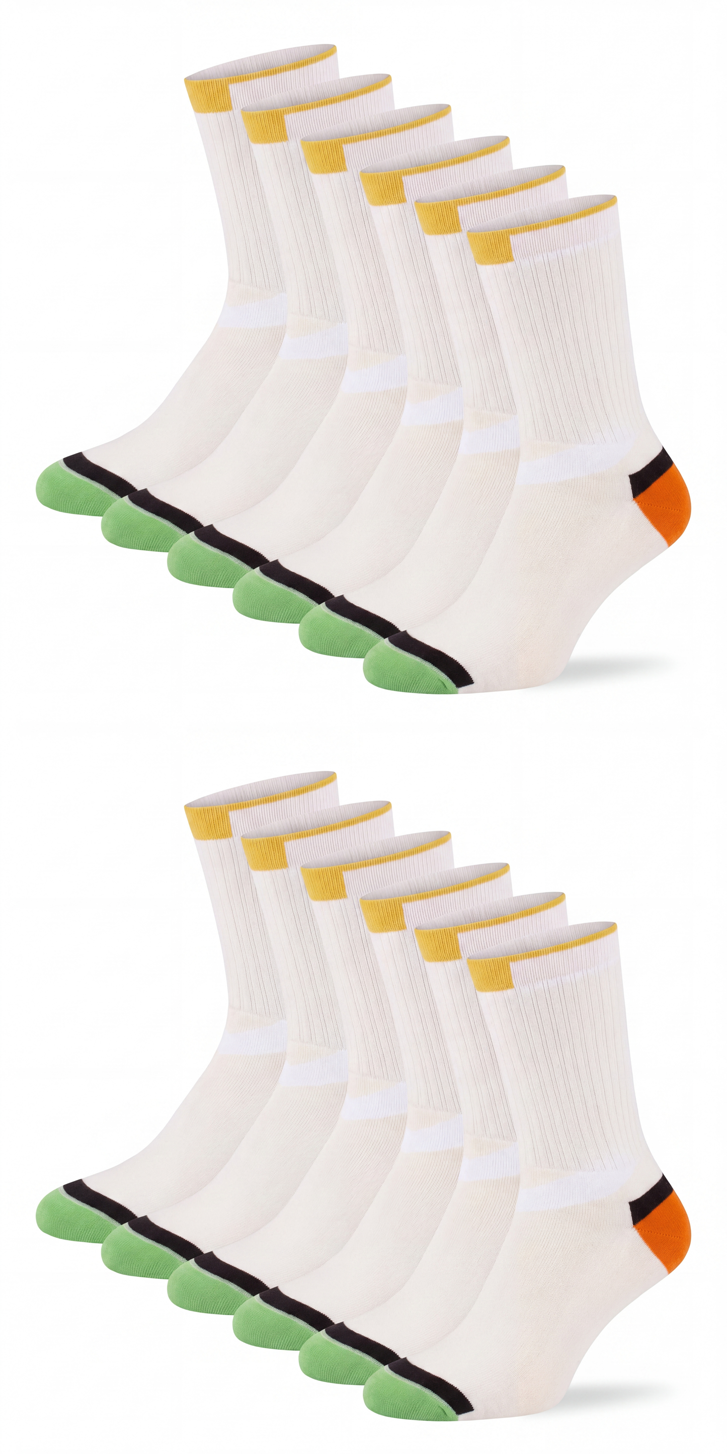 Sportsocke 3 farbig Bio-Baumwolle
