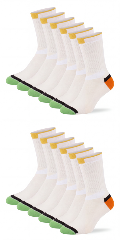 Sportsocke 3 farbig Bio-Baumwolle