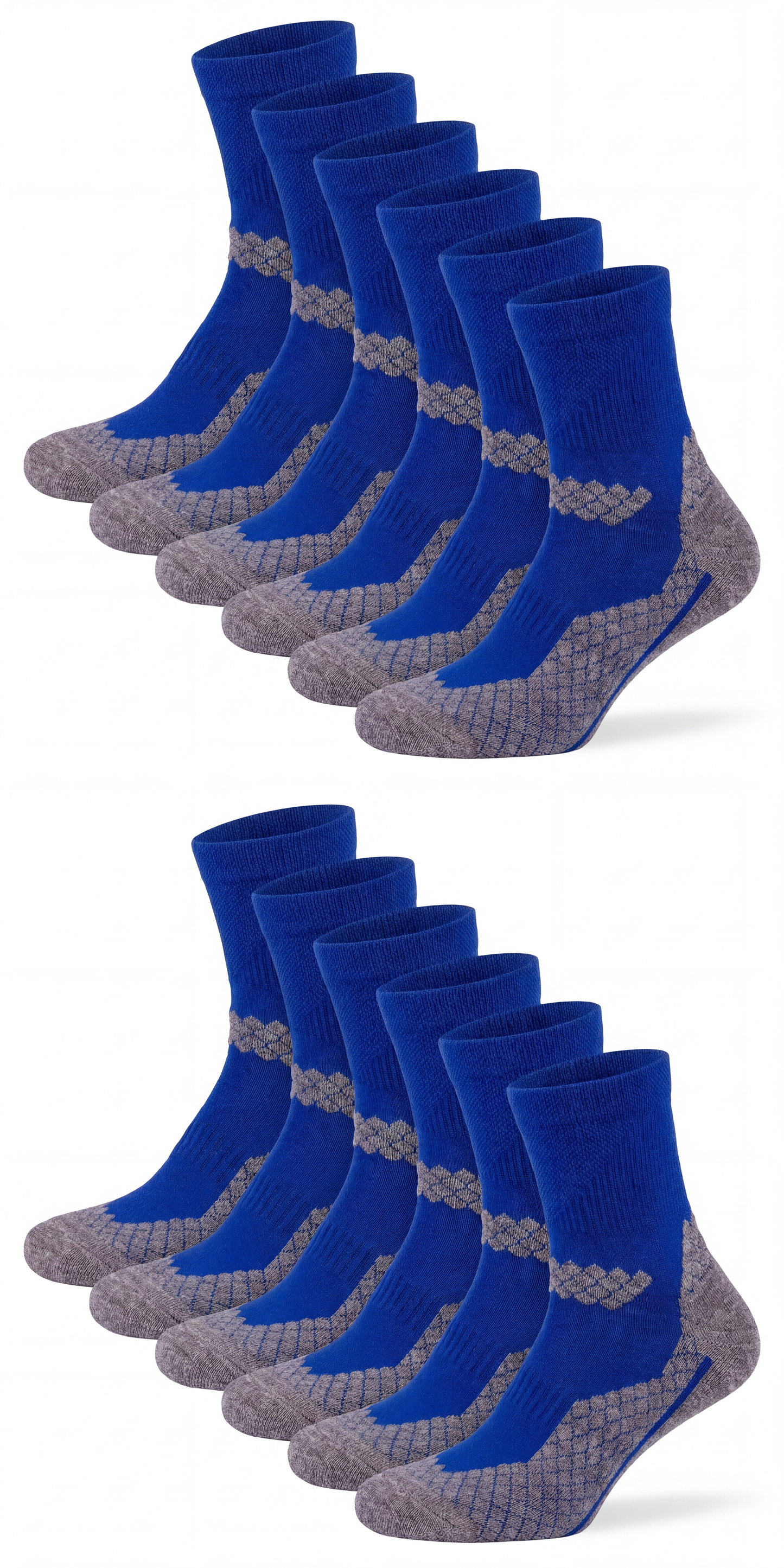 Bunte Trekking Socken kurz All Season Merino