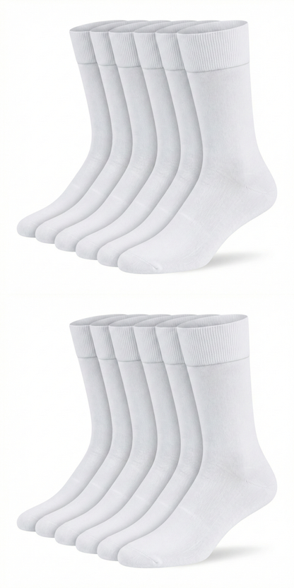 Arzt-Socken Weiss Bio Baumwolle