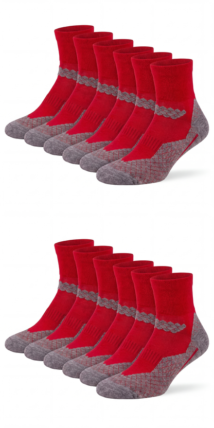 Bunte Trekking Socken kurz All Season Merino
