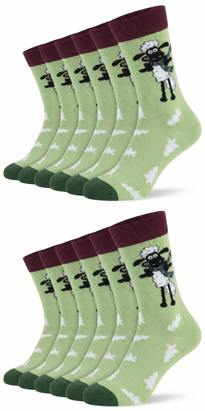 Kids - Shaun das Schaf Socken Tannenbaum Bio Baumwolle
