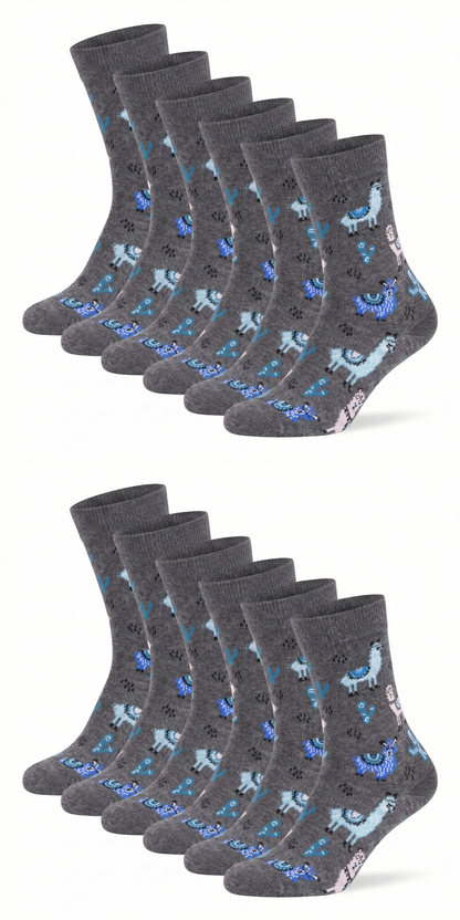 Motivsocken Lamas Bio Baumwolle