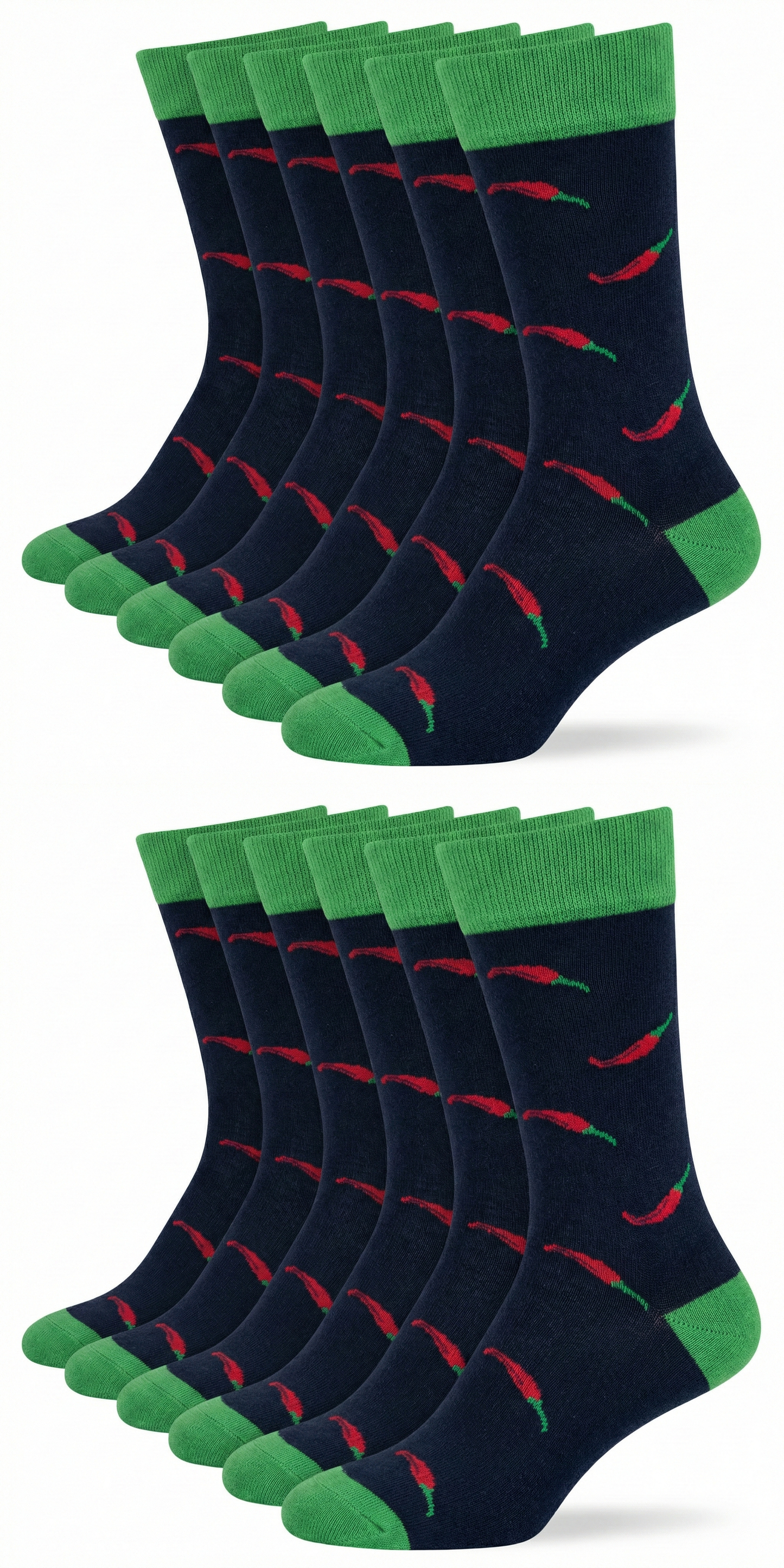 Motivsocken Chili Bio Baumwolle