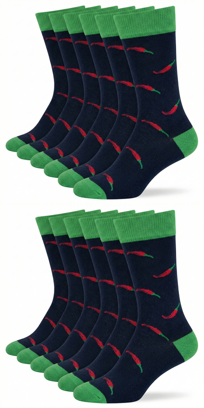 Motivsocken Chili Bio Baumwolle