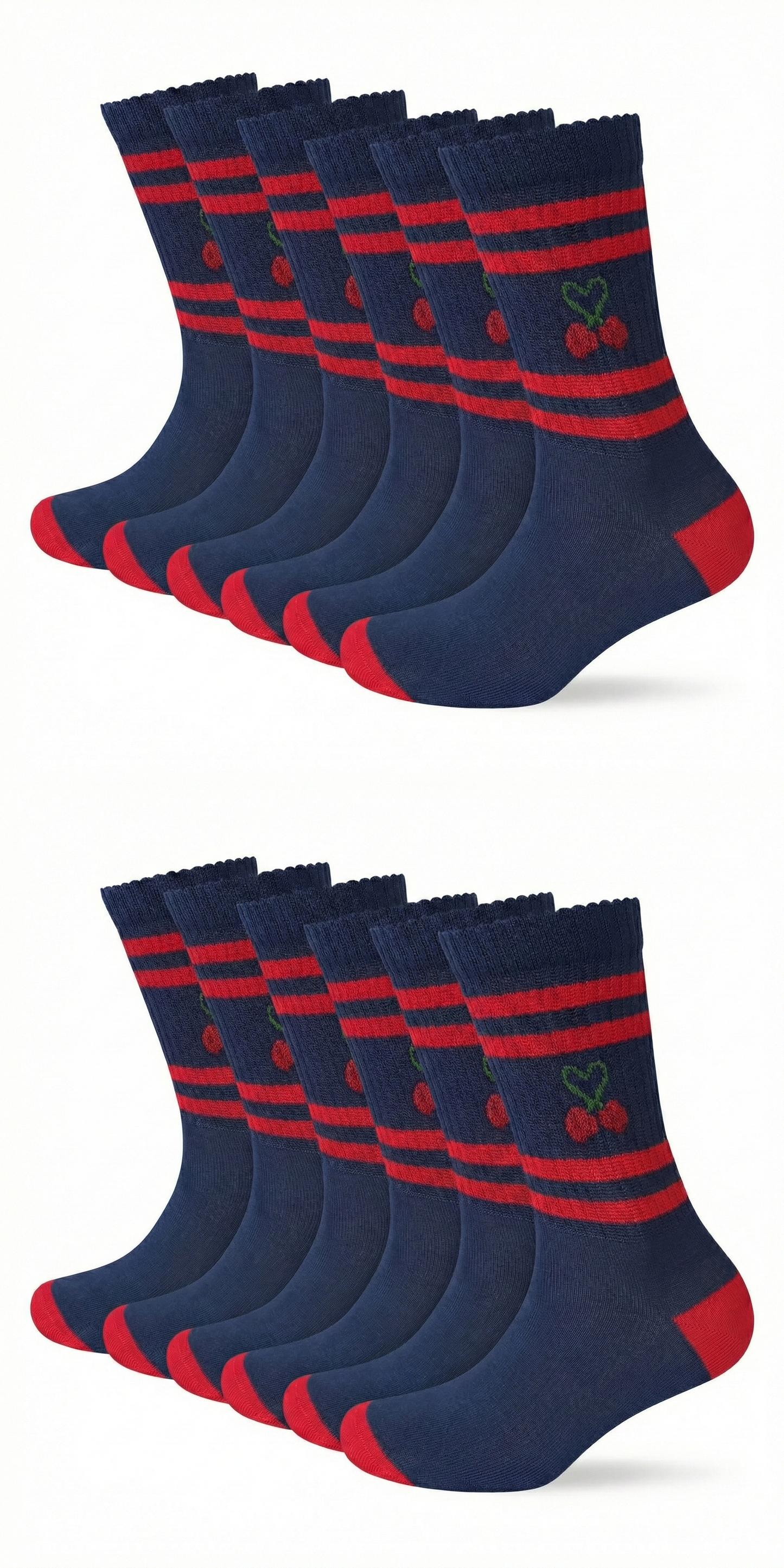 Motivsocken Cherry
