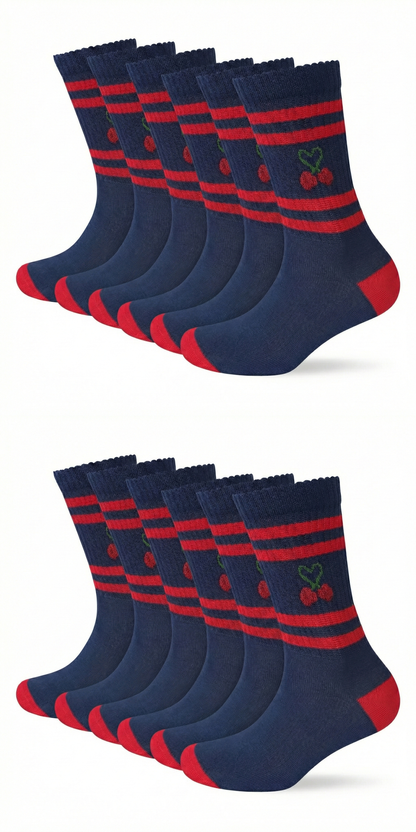 Motivsocken Cherry