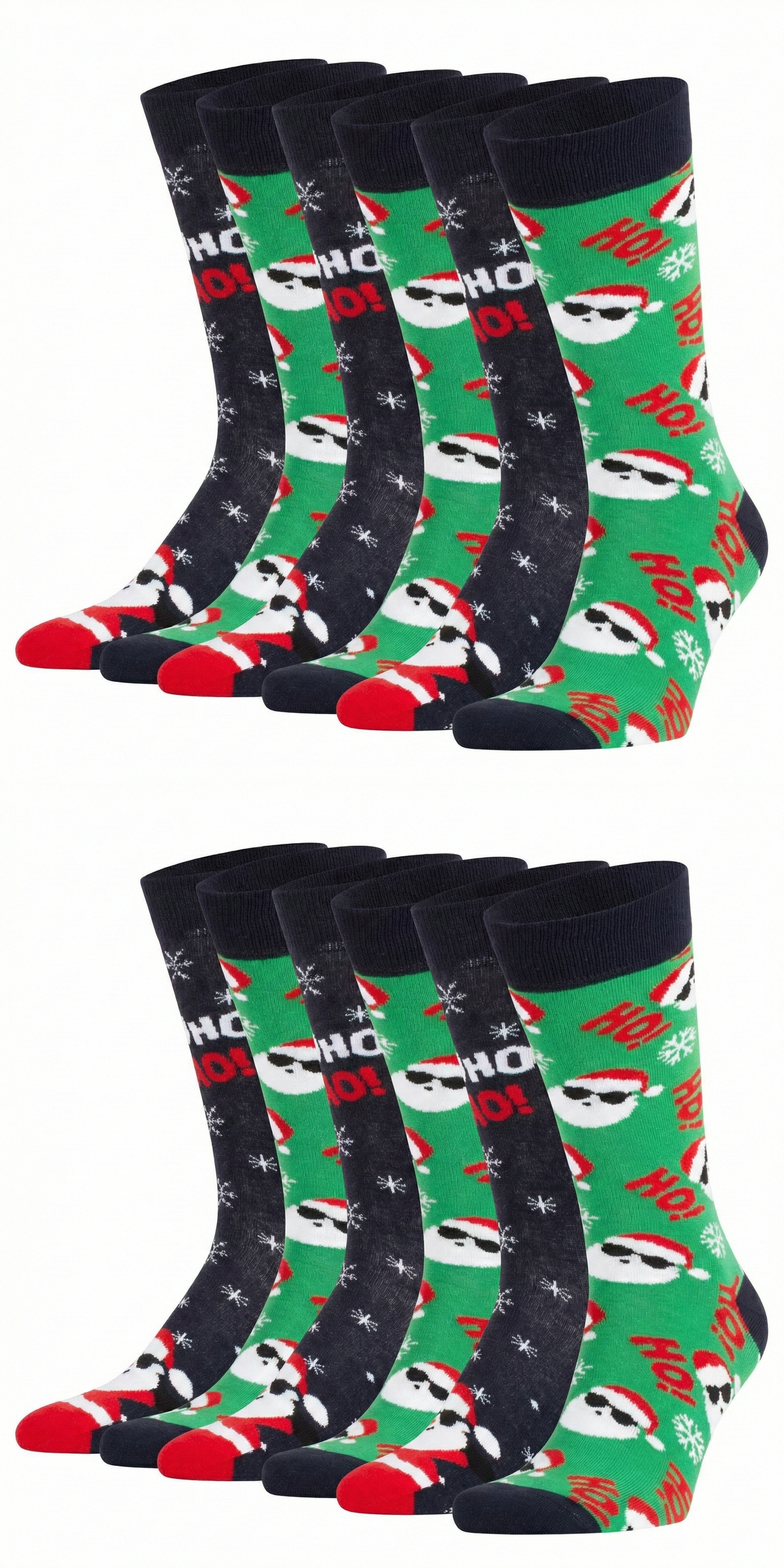 Ugly Christmas Socken "Santa Mix" Bio Baumwolle