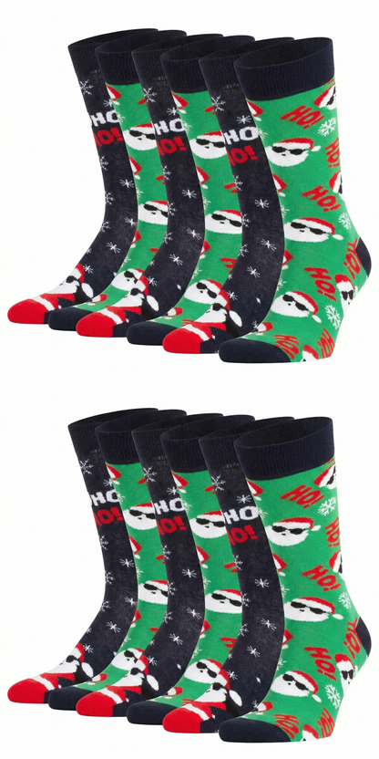 Ugly Christmas Socken "Santa Mix" Bio Baumwolle