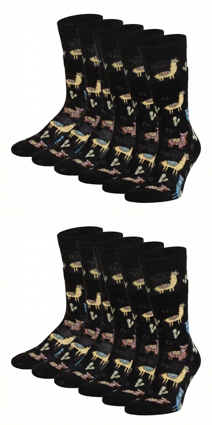Motivsocken Lamas Bio Baumwolle