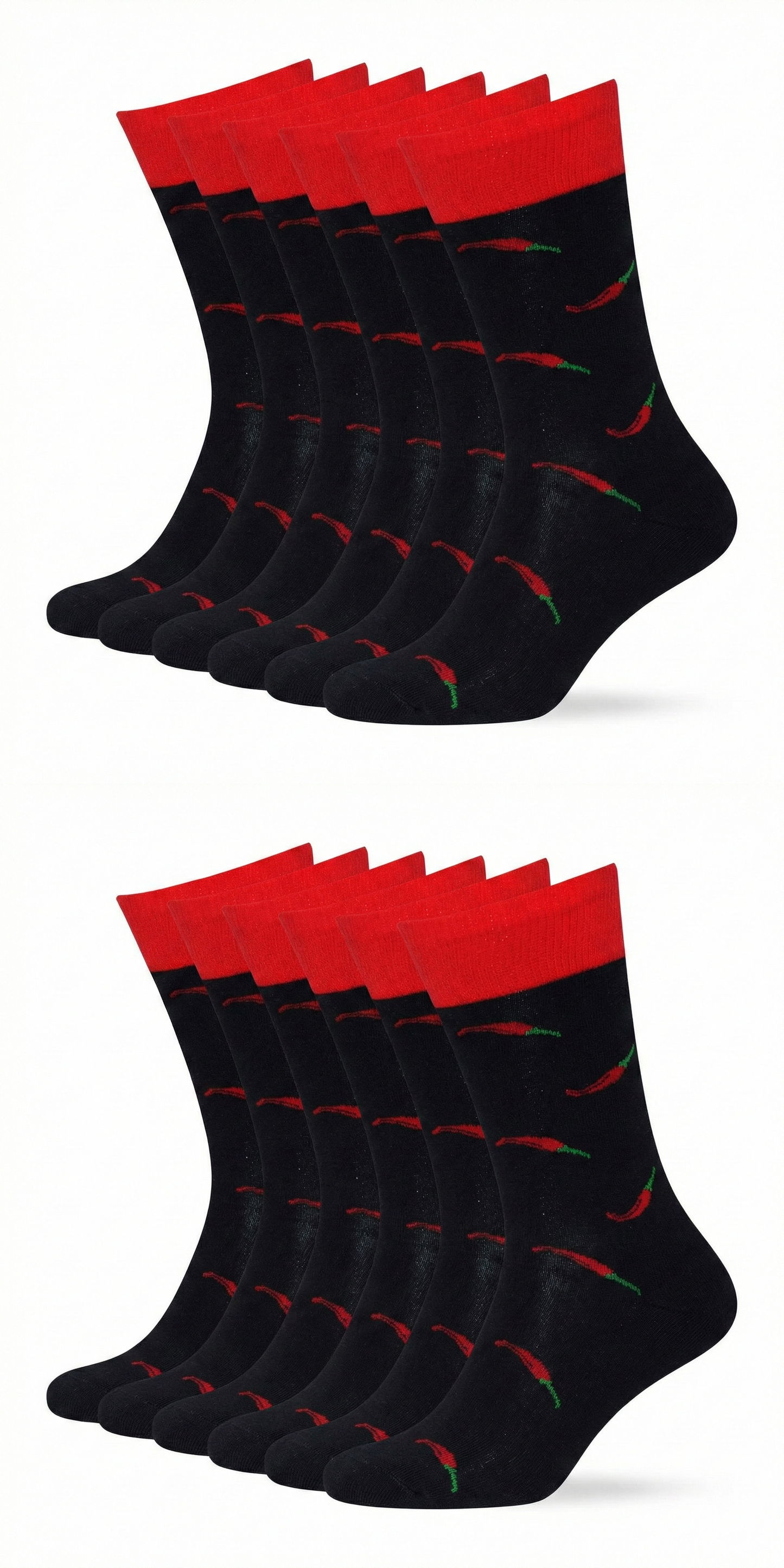 Motivsocken Chili Bio Baumwolle