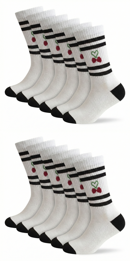 Motivsocken Cherry