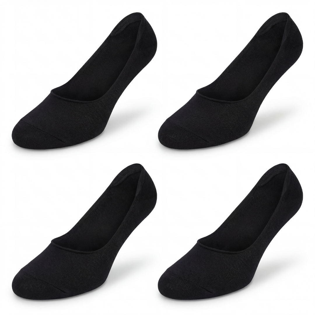 Damen Baumwoll-Footies 2er Pack