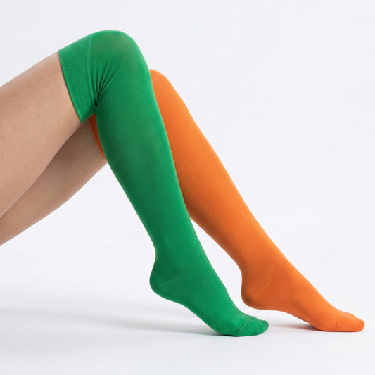 Overknees 2 Colors Bio Baumwolle