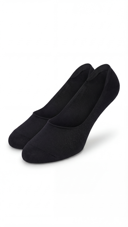 Damen Invisible Fein-Footies Baumwolle 2er Pack
