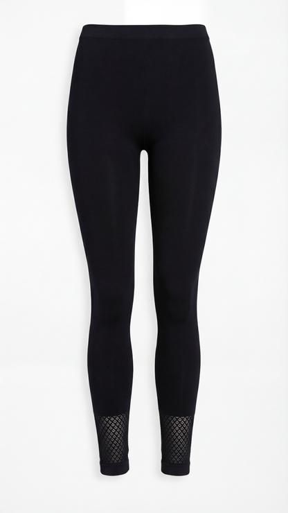 Damen Feinstrumpf Legging kleine Punkte