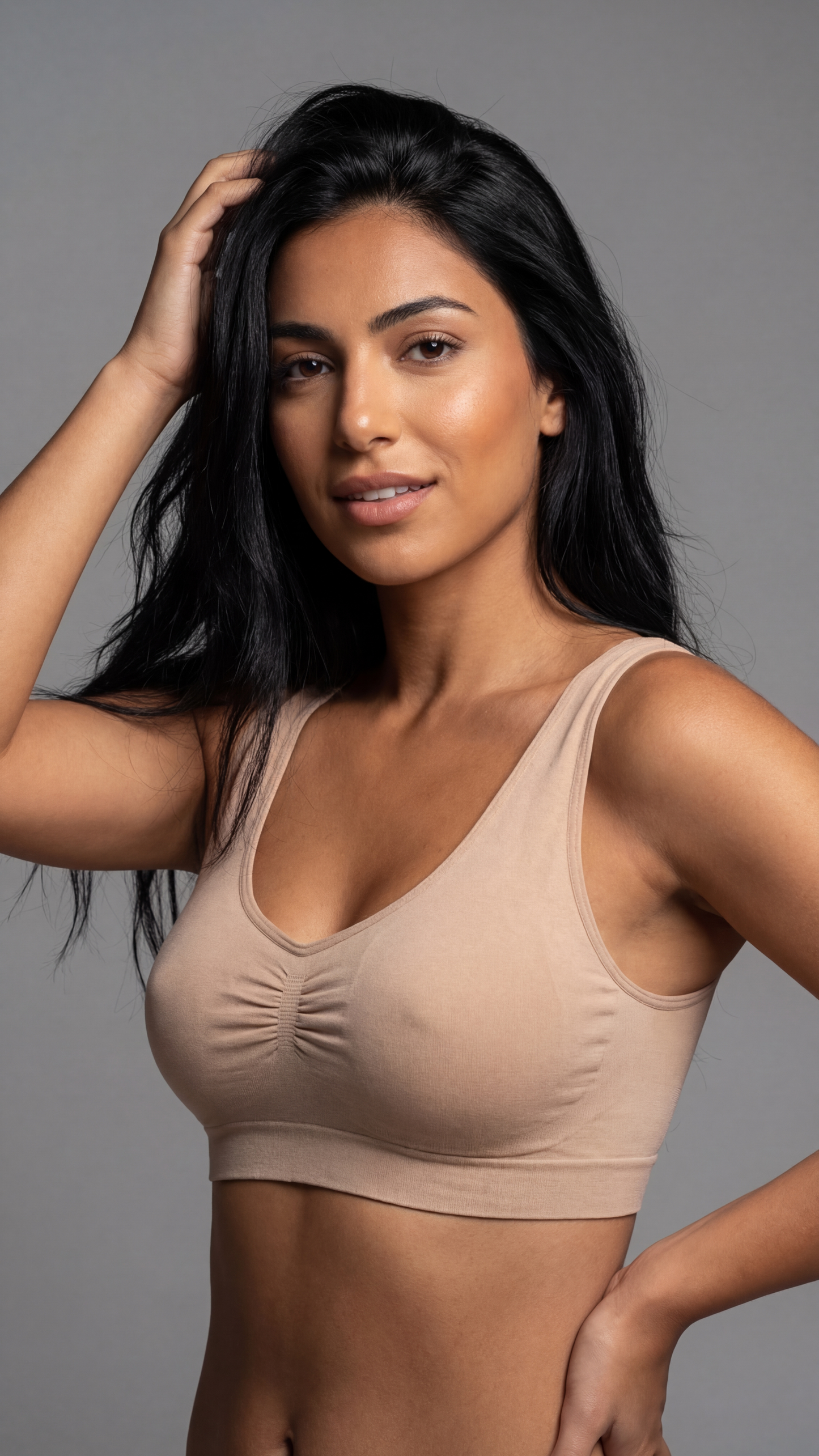 oaknox Damen Bustier nahtlos Sport-BH