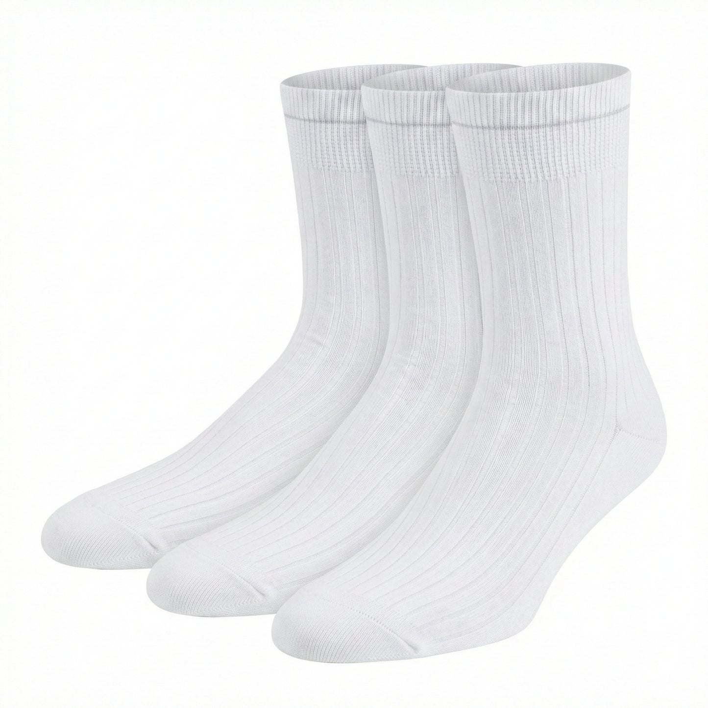 OP-Socken mit Rippe aus Bio Baumwolle Weiss