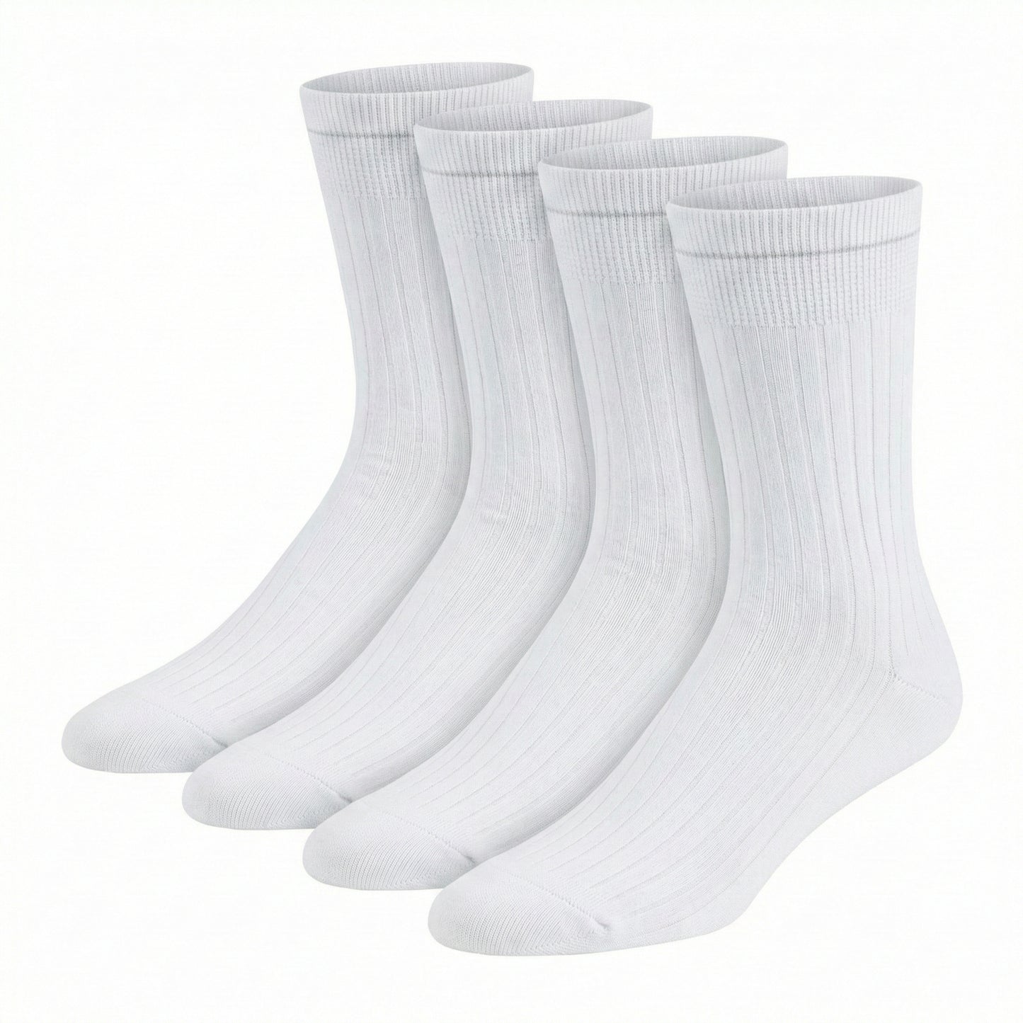 OP-Socken mit Rippe aus Bio Baumwolle Weiss