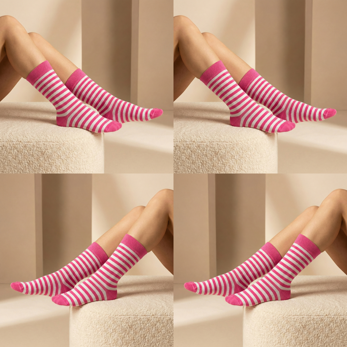 Bunte Ringelsocken 10 Farben Bio Baumwolle