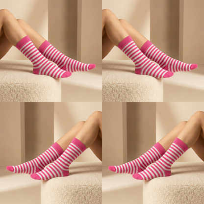 Bunte Ringelsocken 10 Farben Bio Baumwolle
