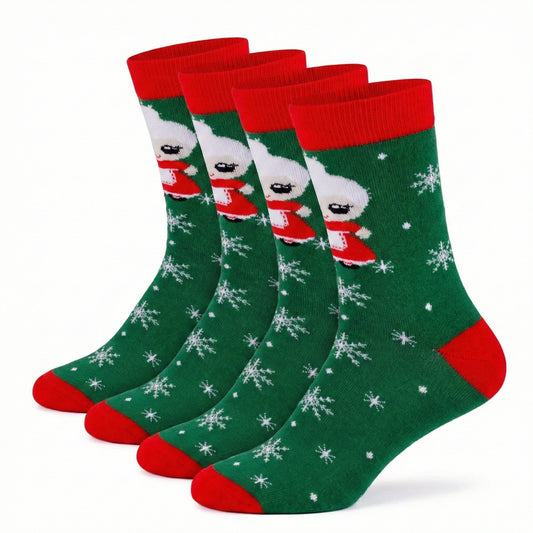 Ugly Christmas Socken "Weihnachtsfrau" Bio Baumwolle