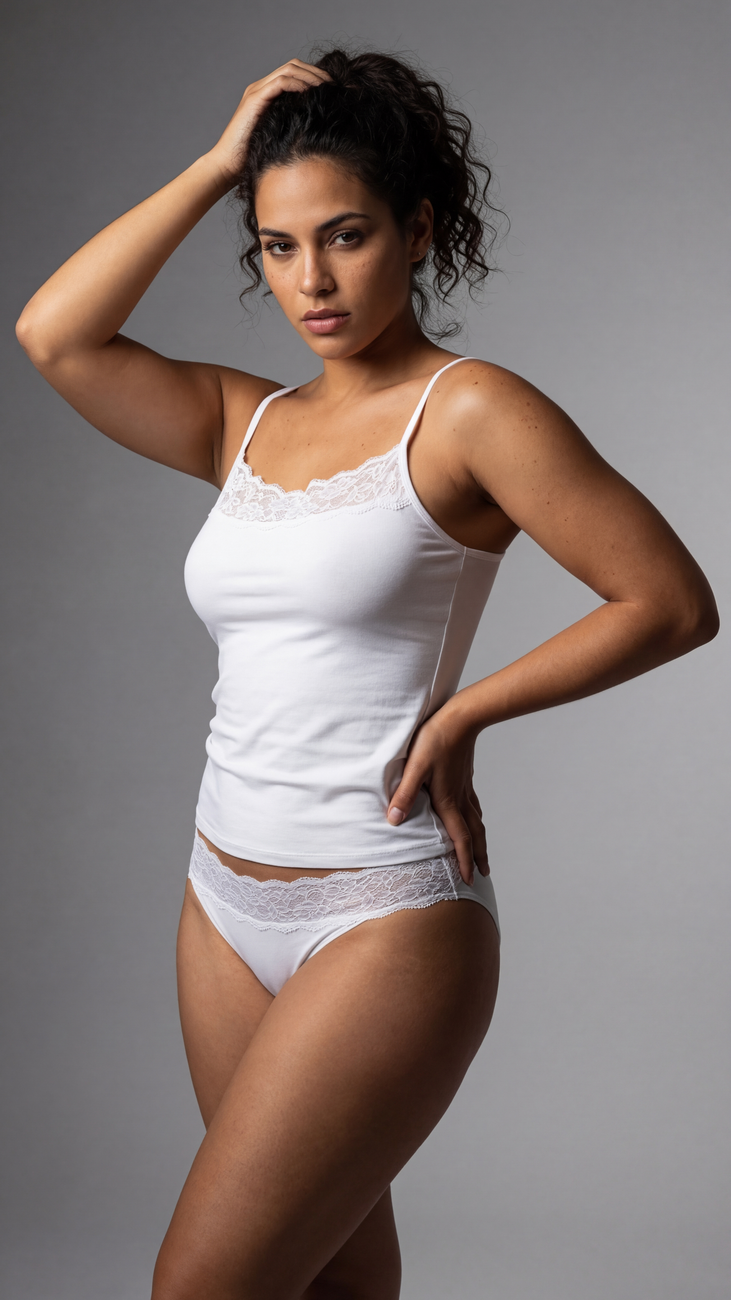 oaknox Damen Wäsche-Set Spitze Baumwolle
