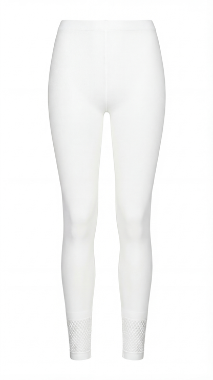 Damen Feinstrumpf Legging kleine Punkte