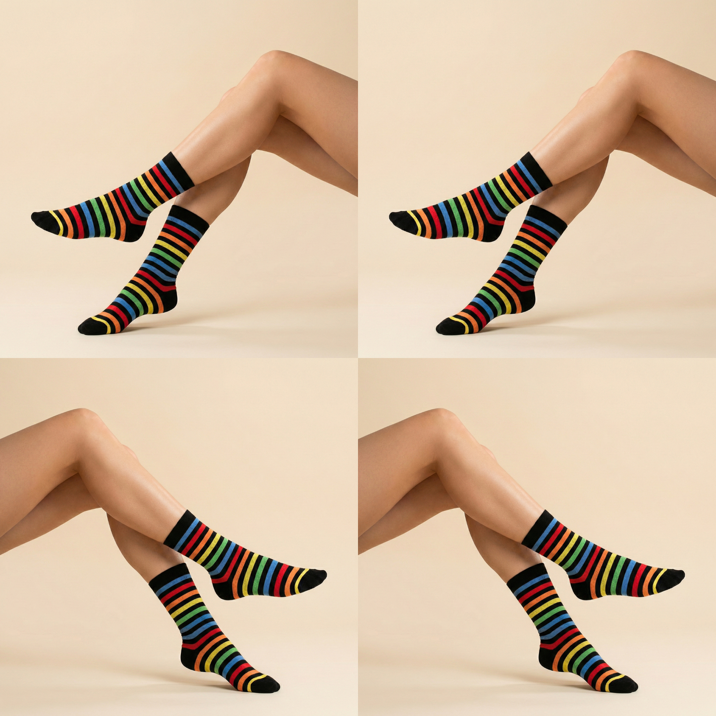 Multicolor Socken Bio Baumwolle