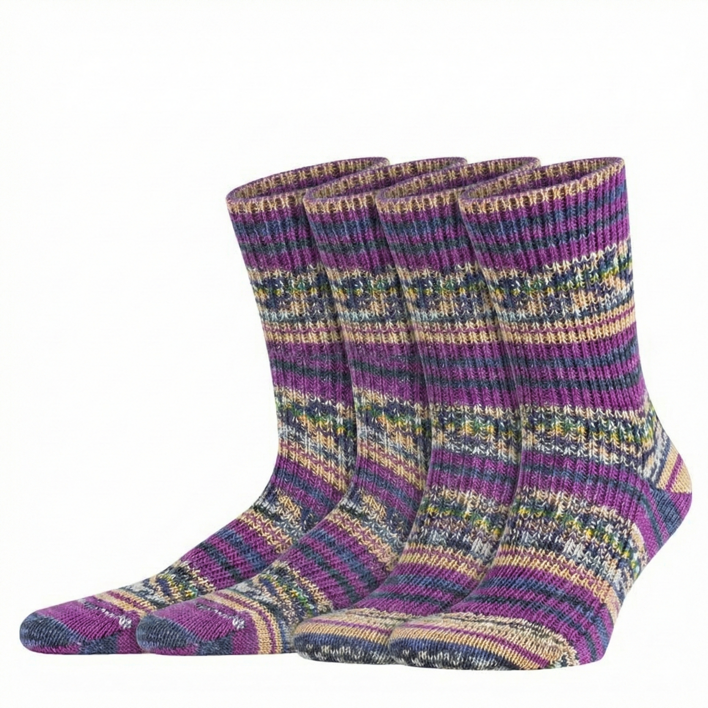 Bunte Handstrick Komfort-Socken