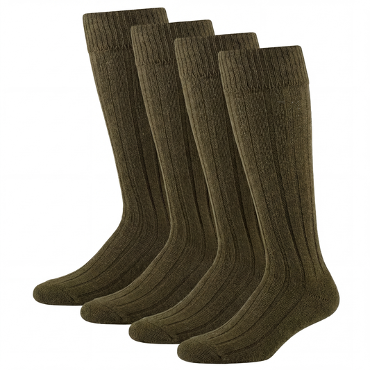 Kniebundstrumpf Merino Rippenmuster Jagd