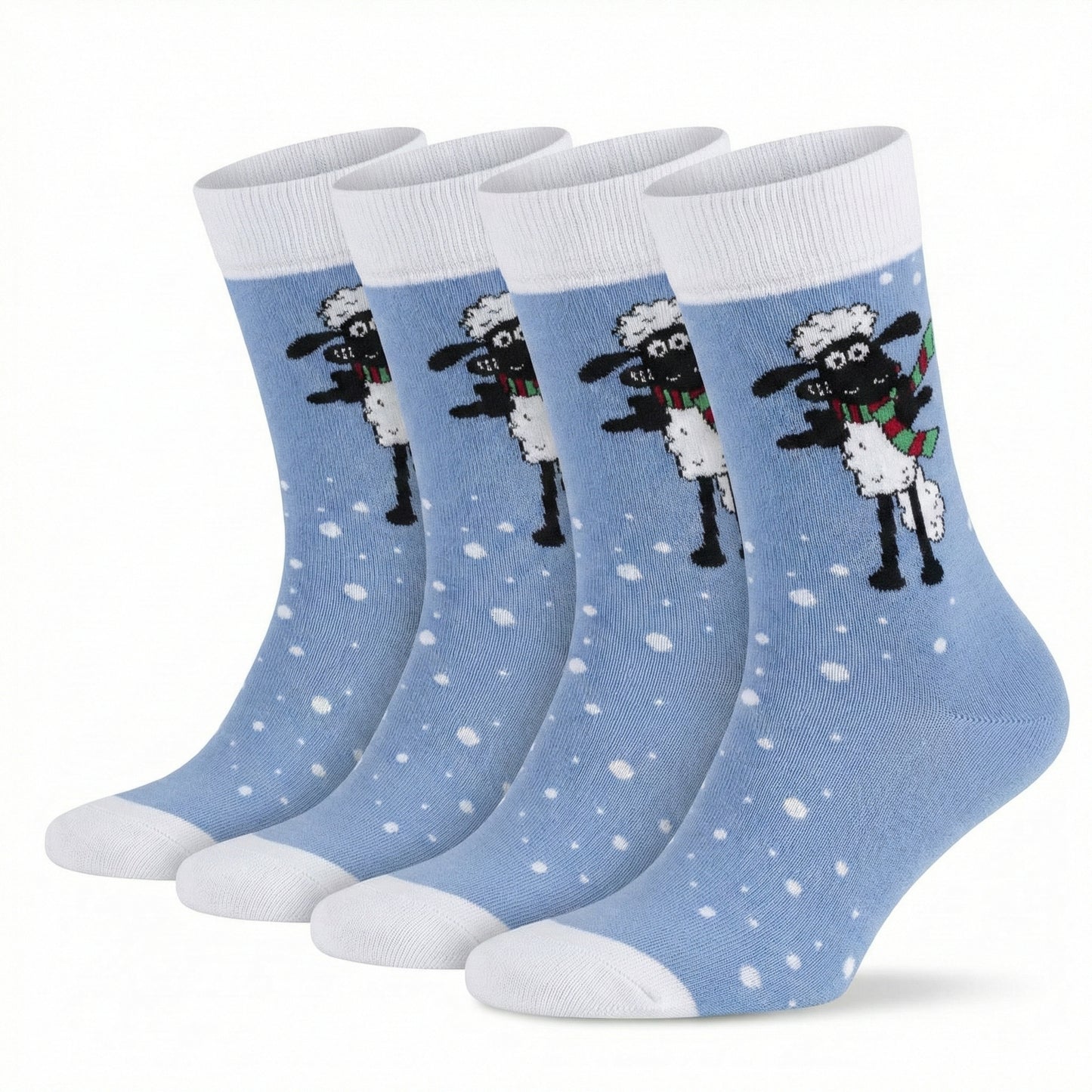 Kids - Shaun das Schaf Socken Schneeflocken Bio Baumwolle