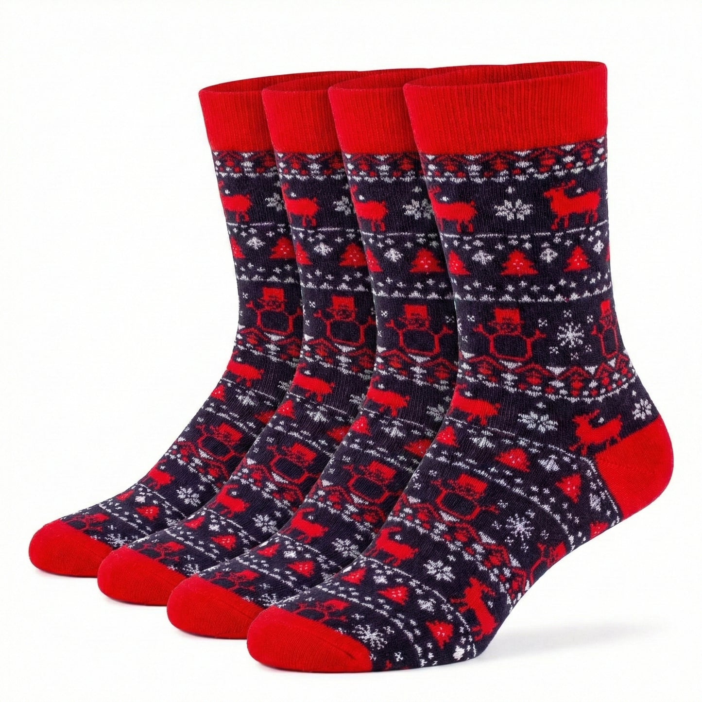 Ugly Christmas Socken "Schneemann & Rentier" Bio Baumwolle