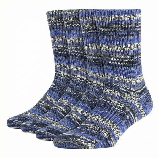 Bunte Handstrick Komfort-Socken