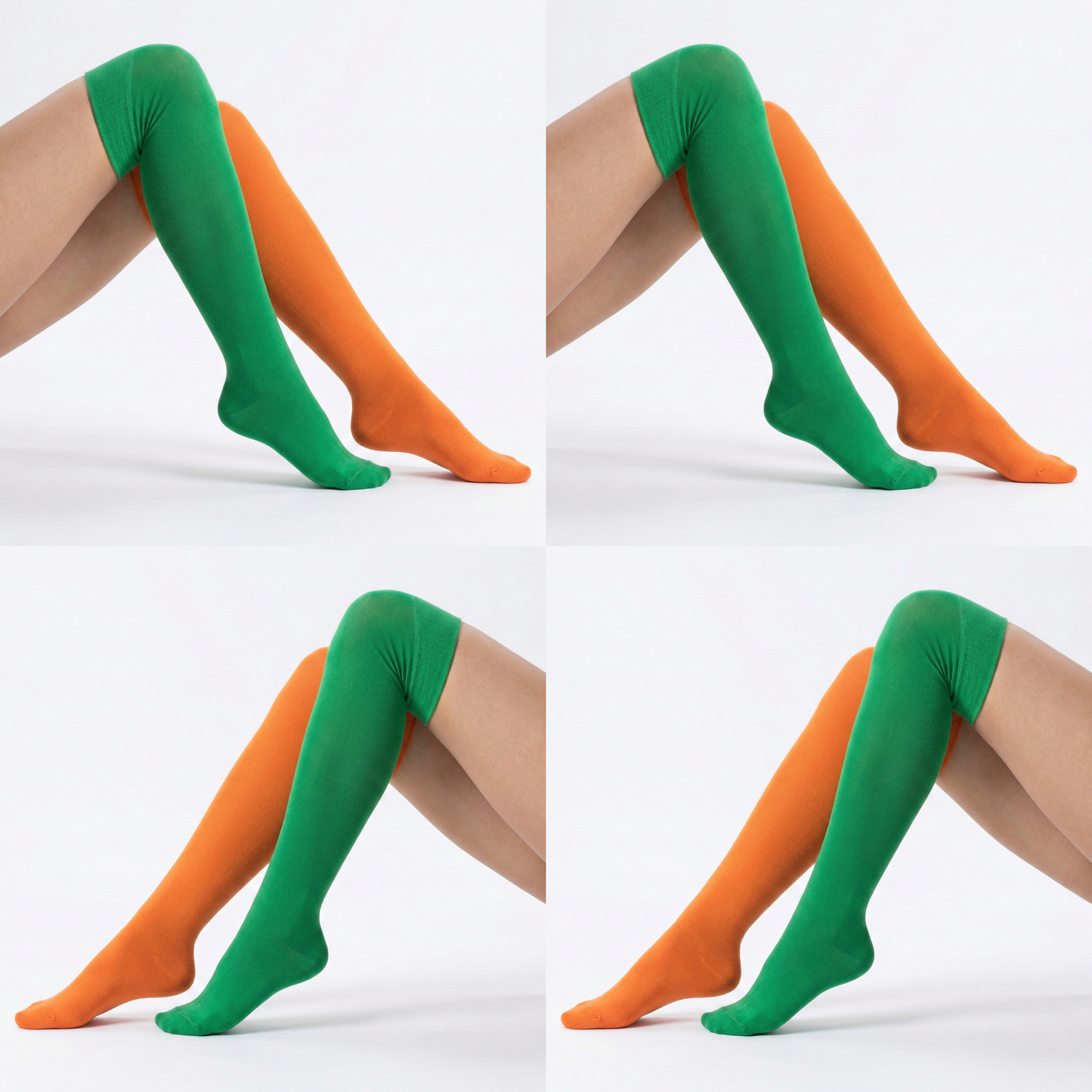 Overknees 2 Colors Bio Baumwolle
