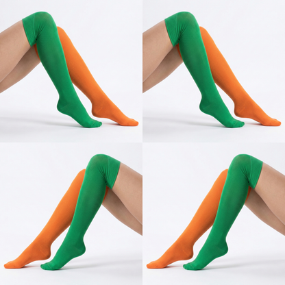 Overknees 2 Colors Bio Baumwolle