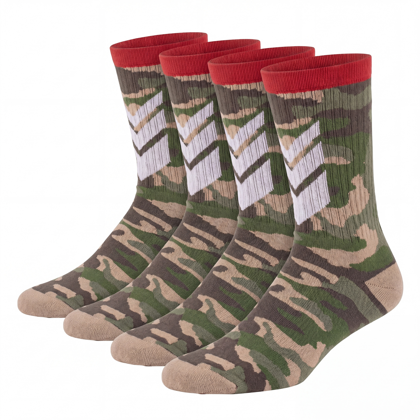 Sportsocke Camouflage Bio-Baumwolle